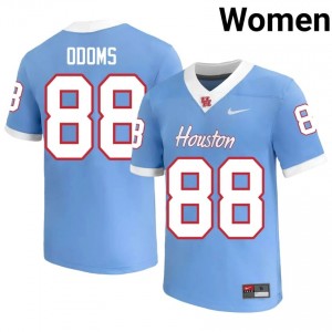 Riley Odoms #88 Blue Houston Cougars College Football Jersey | Women's Premium Team Edition 94823939
