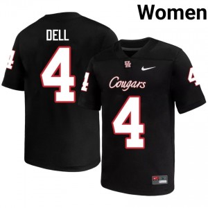 #4 Tank Dell UH Cougars Black Women's High School Football Jersey | Fan Exclusive Edition 71609646