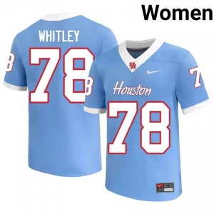 Wilson Whitley #78 Blue Houston Cougars Player Football Jersey | Women's Premium Team Edition 49998557
