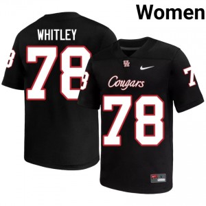 #78 Wilson Whitley UH Cougars Black Women's High School Football Jersey | Fan Exclusive Edition 50407279