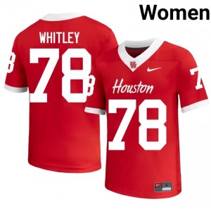 #78 Wilson Whitley UH Cougars Red Women's College Football Jersey | Fan Exclusive Edition 79956863