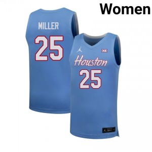 #25 Mercy Miller Cougars Blue Women's Basketball Player Jersey | Premium Replica Edition 28794246