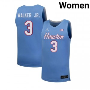 #3 Ramon Walker Jr. Cougars Blue Women's Basketball Player Jersey | Premium Replica Edition 99426085