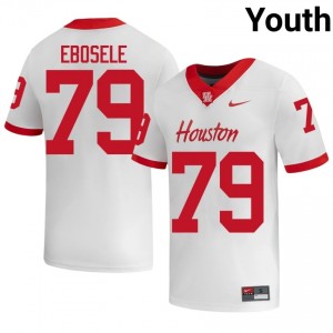 Alvin Ebosele #79 White Houston Cougars College Football Jersey | Youth Premium Team Edition 79702059
