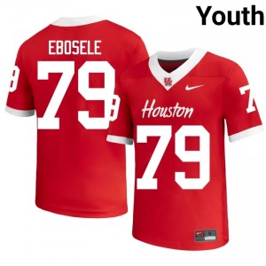 Houston Coogs Alvin Ebosele #79 Red Youth University Football Jersey | Premium Stitched Edition 40153527