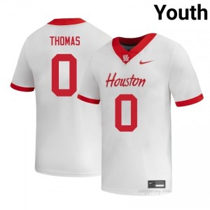 Amare Thomas #0 White Houston Cougars College Football Jersey | Youth Premium Team Edition 96282338