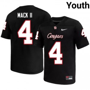 Houston Coogs Brandon Mack II #4 Black Youth High School Football Jersey | Premium Stitched Edition 83319642