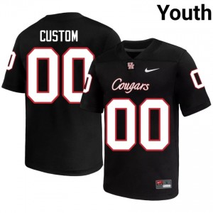 Houston Coogs Custom #00 Black Youth Player Football Jersey | Premium Stitched Edition 97347953