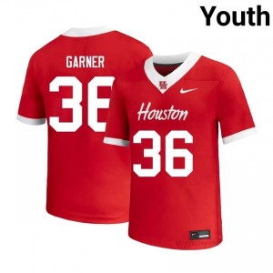 Cougars Jalen Garner #36 Red Youth Player Football Jersey | Premium Stitched Edition 25983992