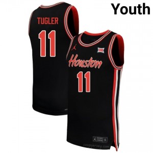 Houston Cougars Joseph Tugler #11 Black Youth Basketball Jersey | NCAA Premium Quality Edition 99615728