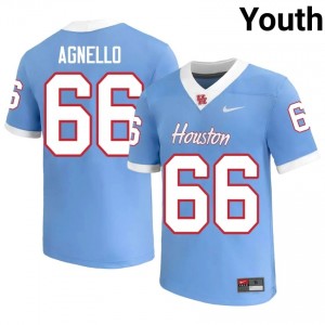 #66 McKenzie Agnello UH Cougars Blue Youth University Football Jersey | Fan Exclusive Edition 69291924