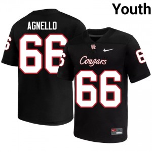 Houston Coogs McKenzie Agnello #66 Black Youth College Football Jersey | Premium Stitched Edition 98641970