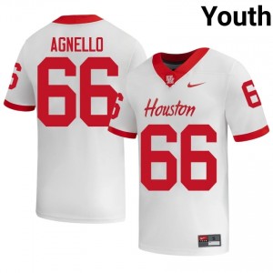 McKenzie Agnello #66 White Houston Cougars High School Football Jersey | Youth Premium Team Edition 38941551