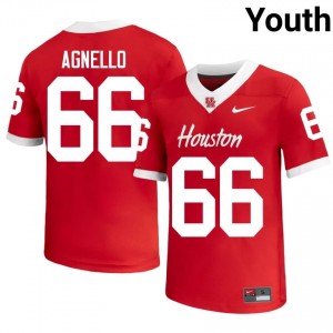 Houston Coogs McKenzie Agnello #66 Red Youth Player Football Jersey | Premium Stitched Edition 36256988