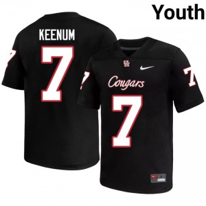 Houston Coogs Case Keenum #7 Black Youth High School Football Jersey | Premium Stitched Edition 48206787