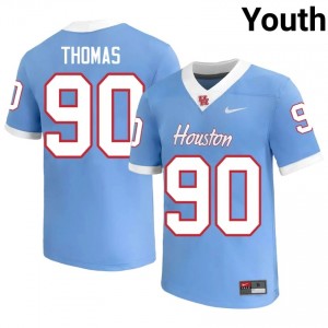 #90 De'Marion Thomas UH Cougars Blue Youth College Football Jersey | Fan Exclusive Edition 13745726