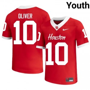 Houston Coogs Ed Oliver #10 Red Youth University Football Jersey | Premium Stitched Edition 43294634