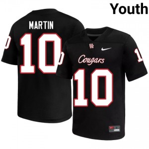 Houston Coogs Jaquise Martin #10 Black Youth University Football Jersey | Premium Stitched Edition 49790173