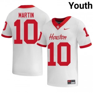 Jaquise Martin #10 White Houston Cougars Player Football Jersey | Youth Premium Team Edition 58586467