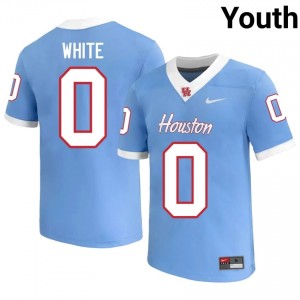 #0 Javion White UH Cougars Blue Youth High School Football Jersey | Fan Exclusive Edition 83800695