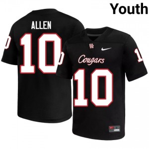 Houston Coogs Kyle Allen #10 Black Youth University Football Jersey | Premium Stitched Edition 71462147