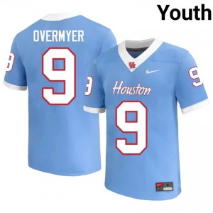 #9 Patrick Overmyer UH Cougars Blue Youth University Football Jersey | Fan Exclusive Edition 43307284
