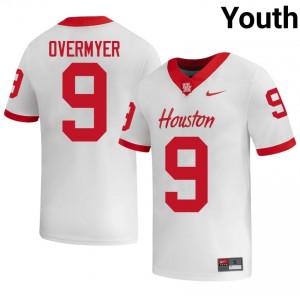 Patrick Overmyer #9 White Houston Cougars High School Football Jersey | Youth Premium Team Edition 96052368