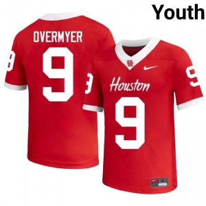 Houston Coogs Patrick Overmyer #9 Red Youth Player Football Jersey | Premium Stitched Edition 55889161