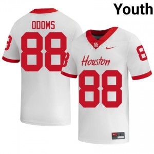 Riley Odoms #88 White Houston Cougars High School Football Jersey | Youth Premium Team Edition 23468744