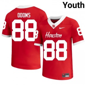 Houston Coogs Riley Odoms #88 Red Youth Player Football Jersey | Premium Stitched Edition 92489970