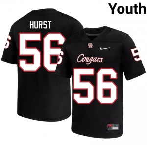 Houston Coogs Shadre Hurst #56 Black Youth Player Football Jersey | Premium Stitched Edition 28340666