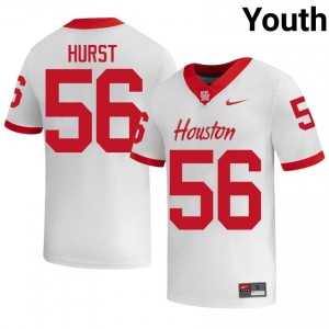 Shadre Hurst #56 White Houston Cougars College Football Jersey | Youth Premium Team Edition 63590829