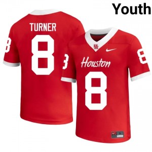 Houston Coogs Tyson Turner #8 Red Youth College Football Jersey | Premium Stitched Edition 13036818