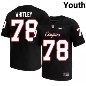 Houston Coogs Wilson Whitley #78 Black Youth Player Football Jersey | Premium Stitched Edition 70552270