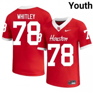 Houston Coogs Wilson Whitley #78 Red Youth University Football Jersey | Premium Stitched Edition 86634133