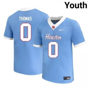 #0 Amare Thomas UH Cougars Blue Youth NCAA Football Jersey | Fan Exclusive Edition 71167586