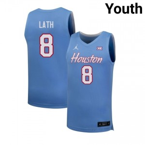 #8 Cedric Lath Cougars Blue Youth Basketball College Jersey | Premium Replica Edition 36518410