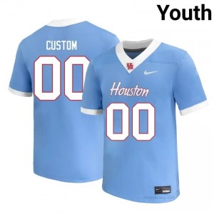 #00 Custom UH Cougars Blue Youth University Football Jersey | Fan Exclusive Edition 59204868