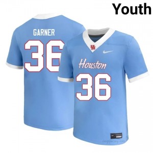 #36 Jalen Garner UH Cougars Blue Youth NCAA Football Jersey | Fan Exclusive Edition 90149215