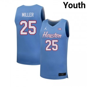 #25 Mercy Miller Cougars Blue Youth Basketball NCAA Jersey | Premium Replica Edition 60635344