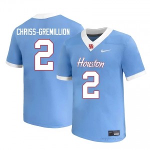 #2 Zeon Chriss-Gremillion UH Cougars Blue Men's College Football Jersey | Fan Exclusive Edition 29658637